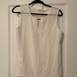 Calvin Klein Cream Sleeveless Blouse